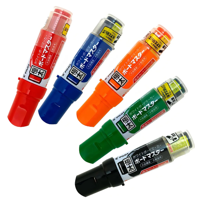 Marcador Pizarra Jumbo Pilot Recargable Punta Cuadrada Color Rojo