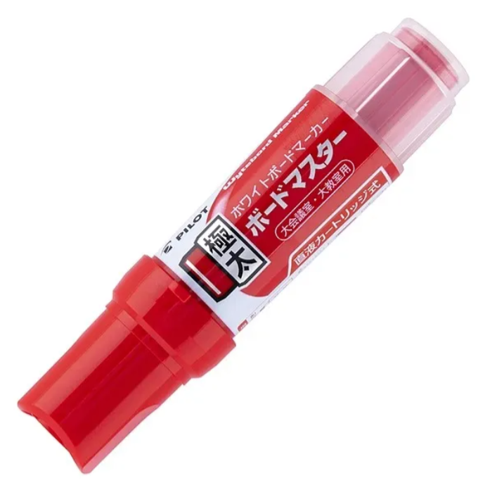 Marcador Pizarra Jumbo Pilot Recargable Punta Cuadrada Color Rojo
