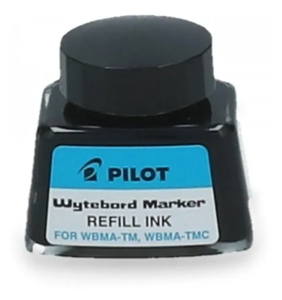 Tinta Marcador Pizarra Pilot 30cc. Color de la tinta Negro