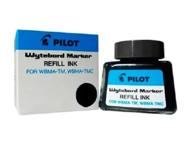 Tinta Marcador Pizarra Pilot 30cc. Color de la tinta Negro