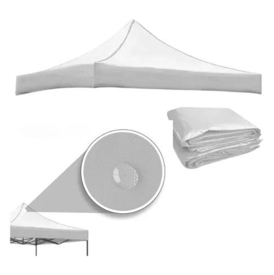 Lona Techo Para Toldo Plegable 3x3 Color Gris