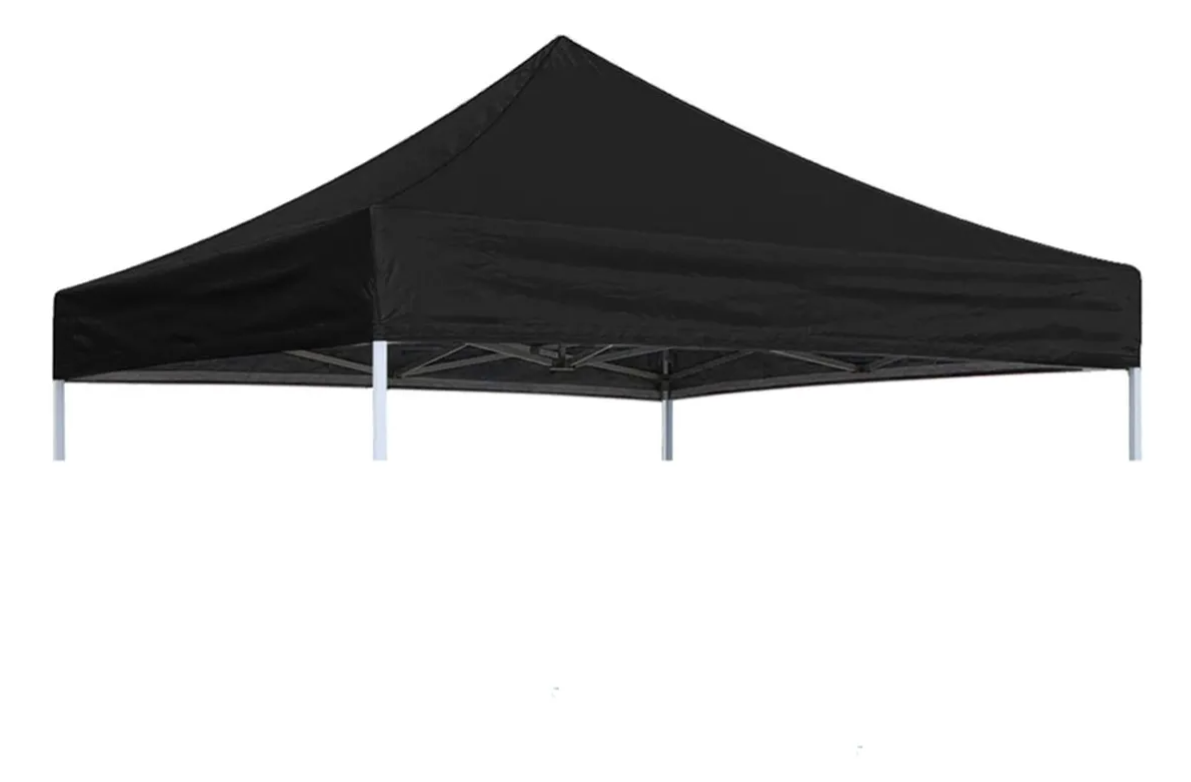 Lona Techo Para Toldo Plegable 3x3 Color Negro