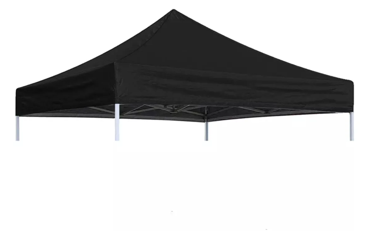 Lona Techo Para Toldo Plegable 3x3 Color Negro