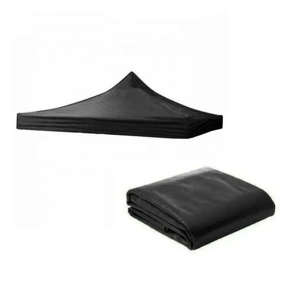 Lona Techo Para Toldo Plegable 3x3 Color Negro