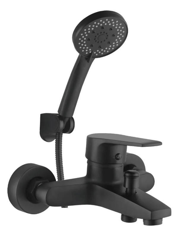 Llave Monomando Tina Ducha Notte Acabado Mate Color Negro