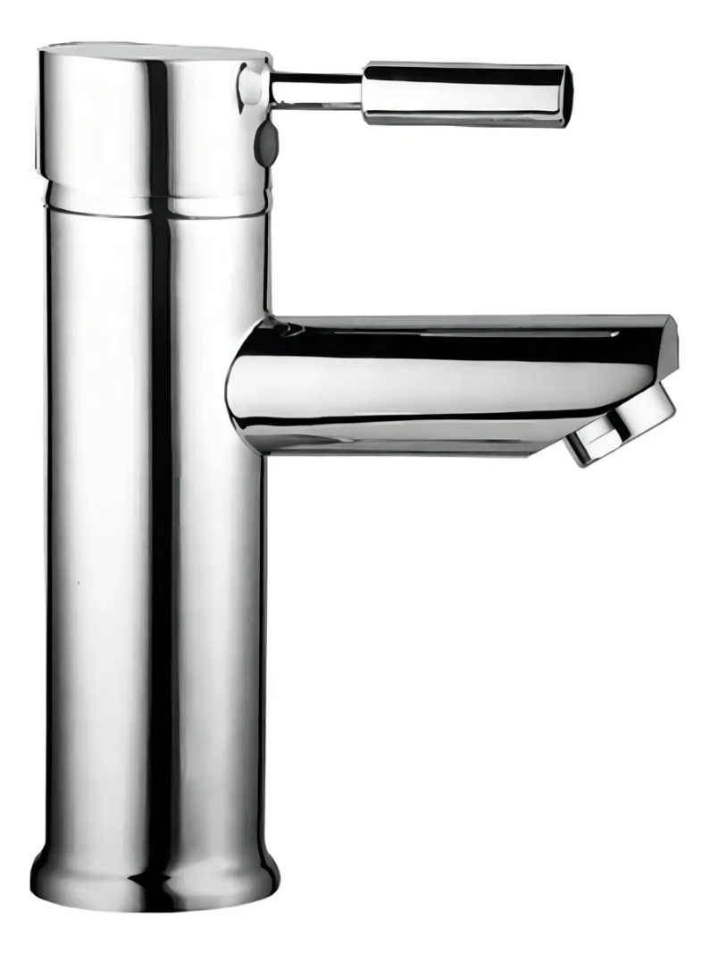 Llave Monomando Lavatorio Lavamanos Modern Plateado Cromado