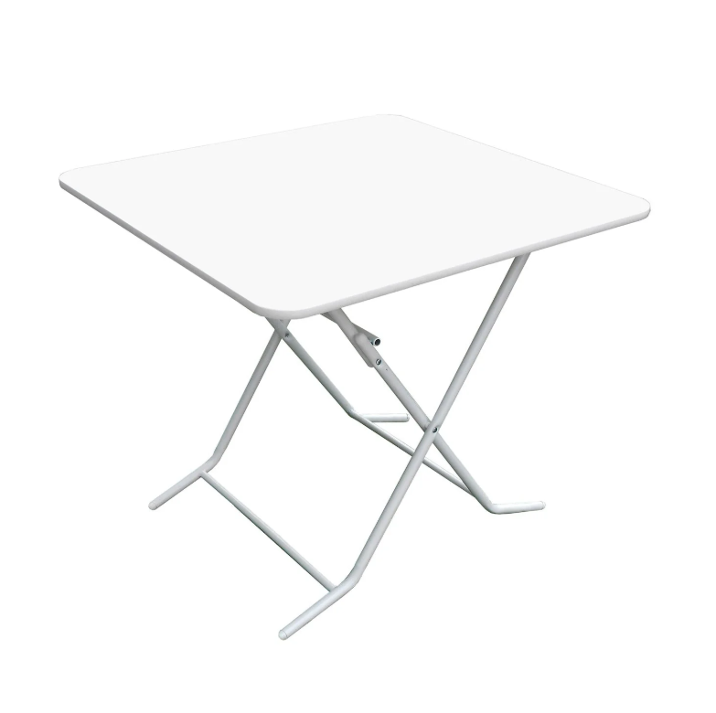 Mesa plegable 83x83 Blanca