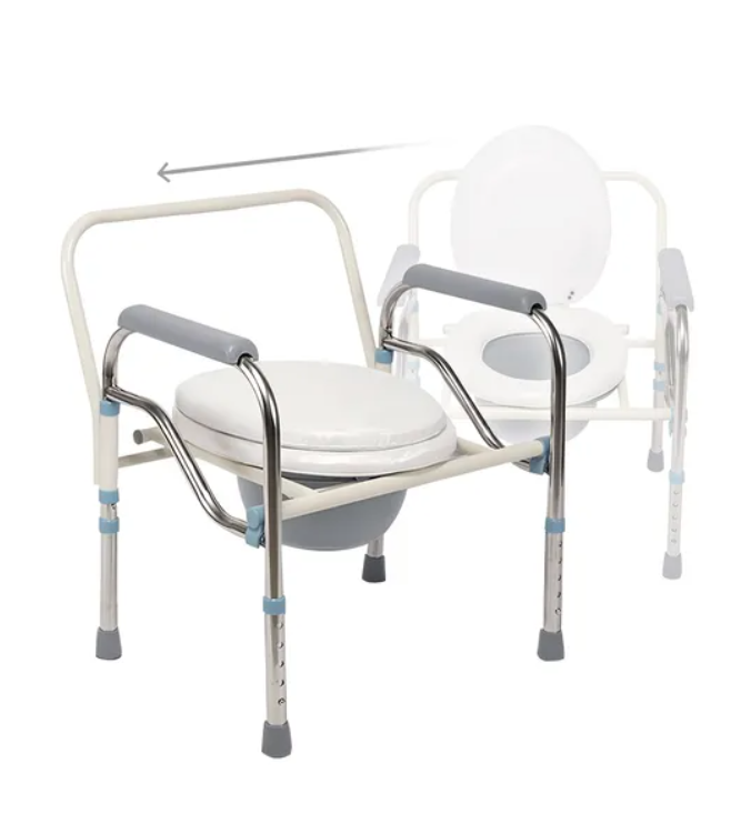 Silla Inodoro Plegable Apoyabrazos Ergonómicos Movilidad Reducida