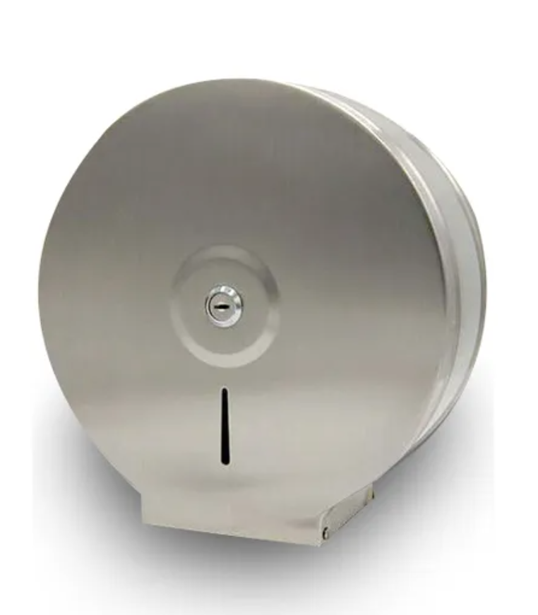 Porta Papel Higiénico Dispensador Industrial En Acero Inoxidable Con Llave