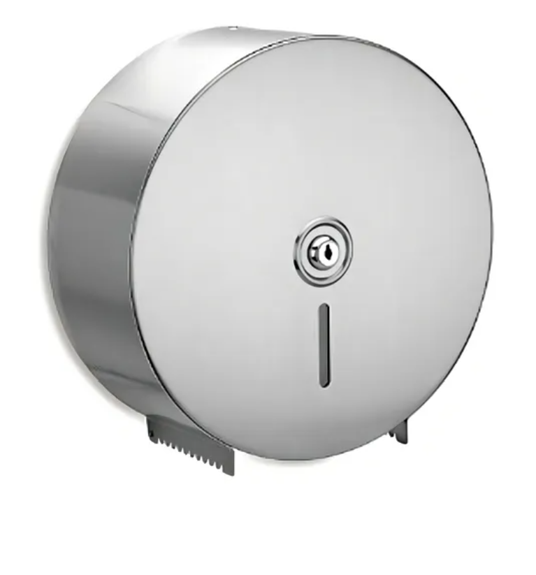 Porta Papel Higiénico Dispensador Industrial En Acero Inoxidable Con Llave