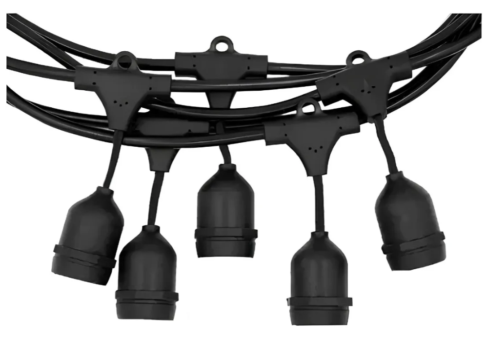 Guirnalda Luces Led Ampolletas E27 Incluidas 10m Decorativas Luces Cálida