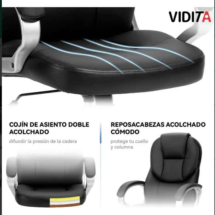 Silla Escritorio Ejecutiva Oficina Cuero