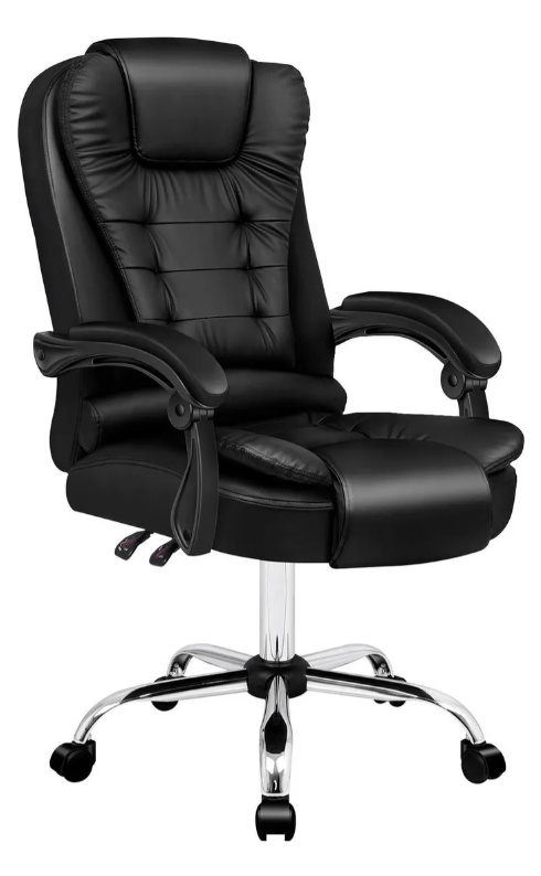 Silla De Oficina Reclinable Altura Ajustable Negro