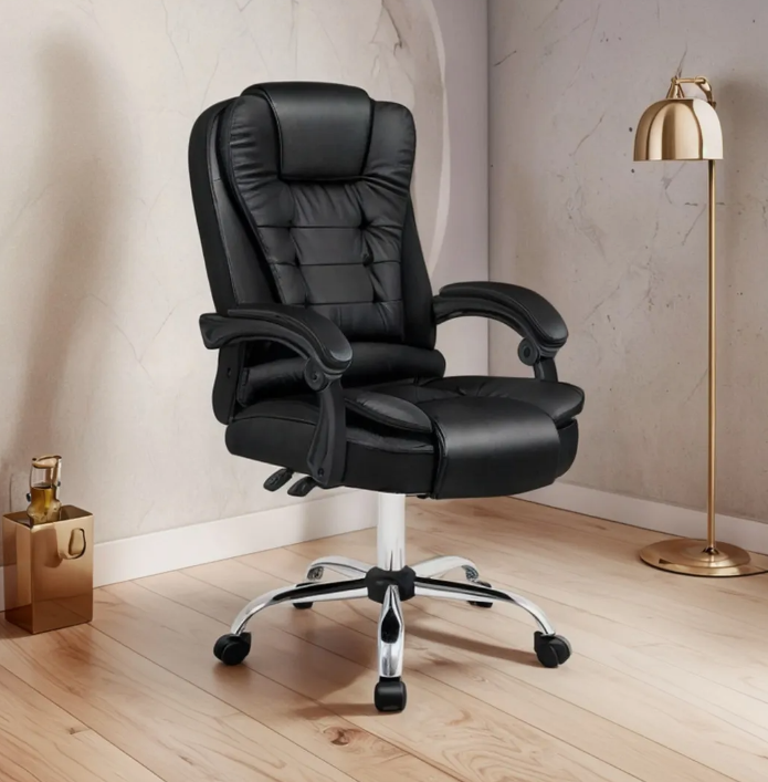 Silla De Oficina Reclinable Altura Ajustable Negro