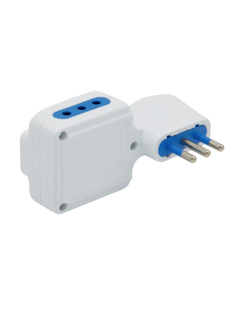 Enchufe Triple Con Switch 2p+t 10a Blanco, Philco