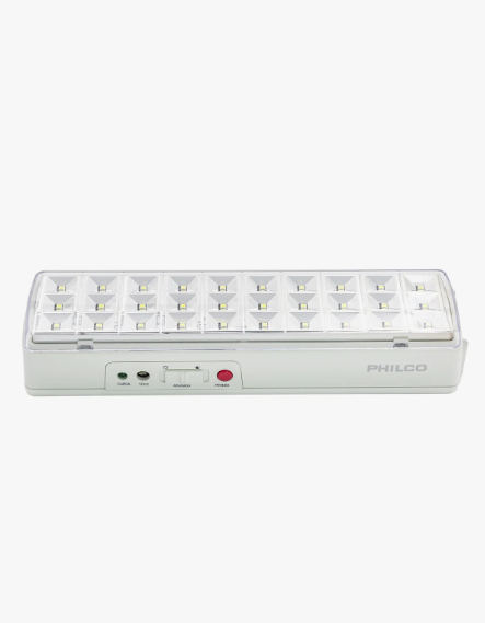 Lámpara De Emergencia Philco 30 Led El446 Color Blanco