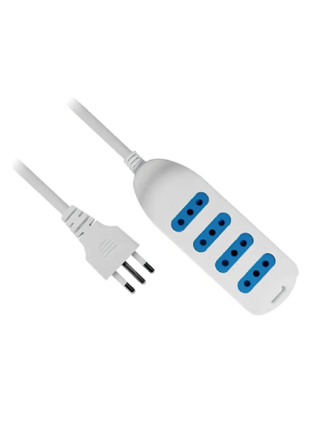 Alargador Philco 4 Entradas 1,5 Metros Blanco