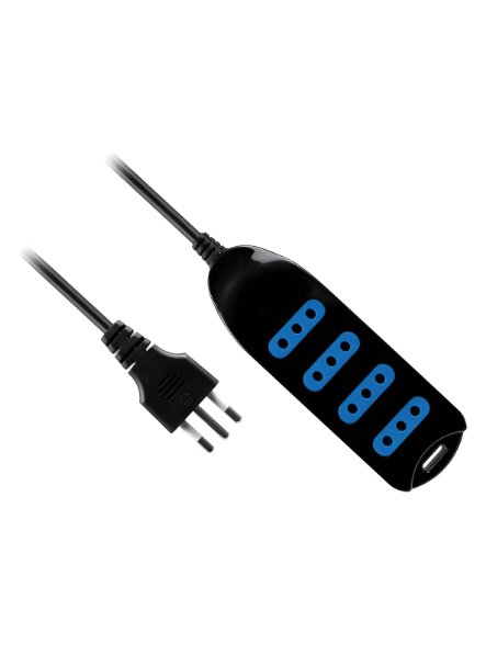 Alargador Eléctrico Philco 430n 3 Mts 4 Pos Negro