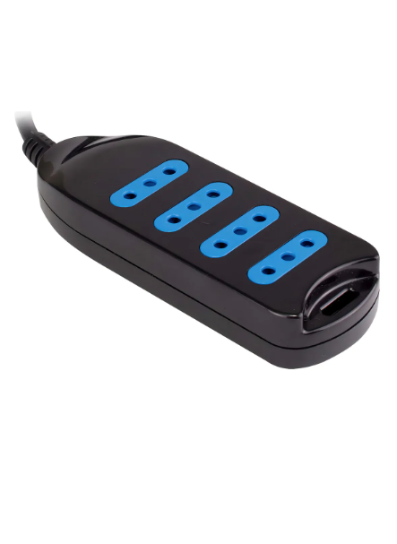 Alargador Eléctrico Philco 450n 5 Mts 4 Pos Negro