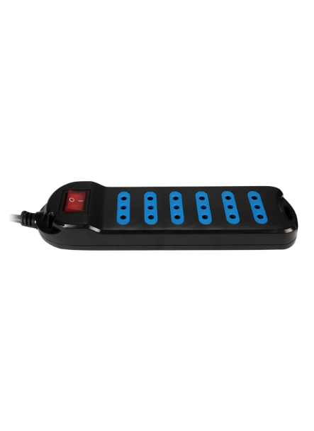 Alargador Eléctrico Switch Xt30 6 Entradas 5m Negro, Philco Color Negro