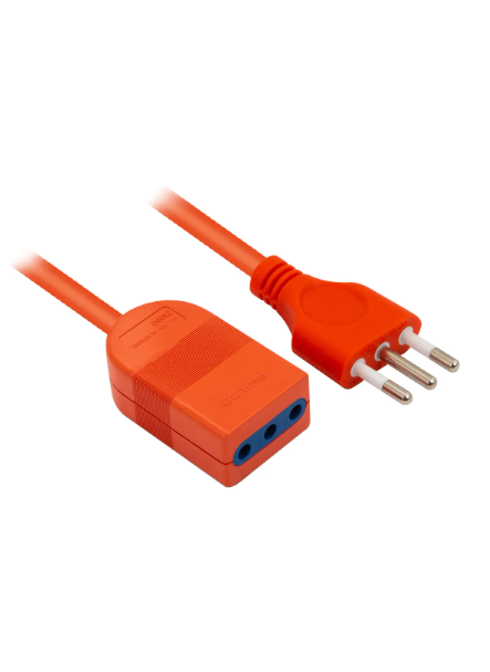 Alargador Extensión Eléctrica Xt49 20m Naranjo, Philco Color Naranja