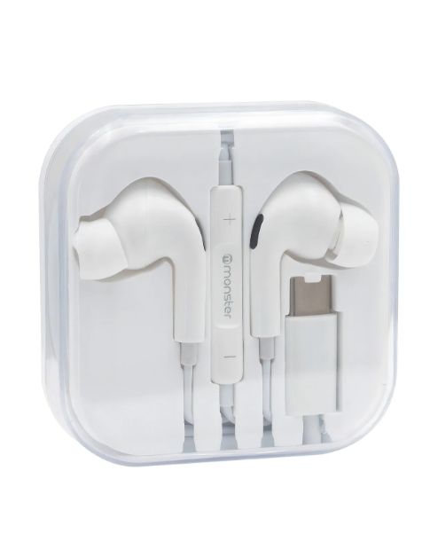 Audif. Monster Alambrico M/libres C21wt Type-c Blanco