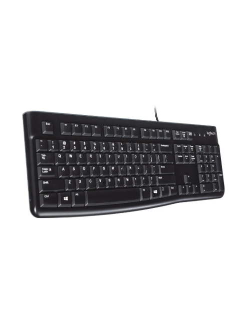 Teclado Alambrico Usb Logitech K120 Color del teclado Negro Idioma Español Latinoamérica