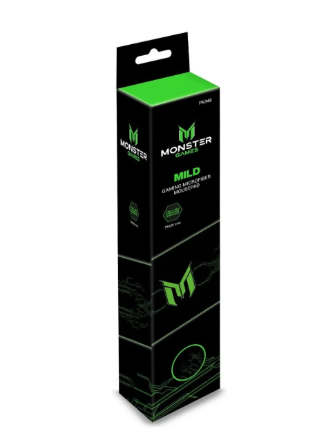 Padmouse Gamer Mild 75x28cm Diseño con Patrón Color Negro Monster Games