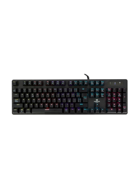 Teclado Gamer Mecanico Monster Strategy Rgb - Color del teclado Negro