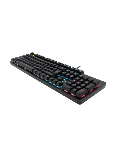 Teclado Gamer Mecanico Monster Strategy Rgb - Color del teclado Negro