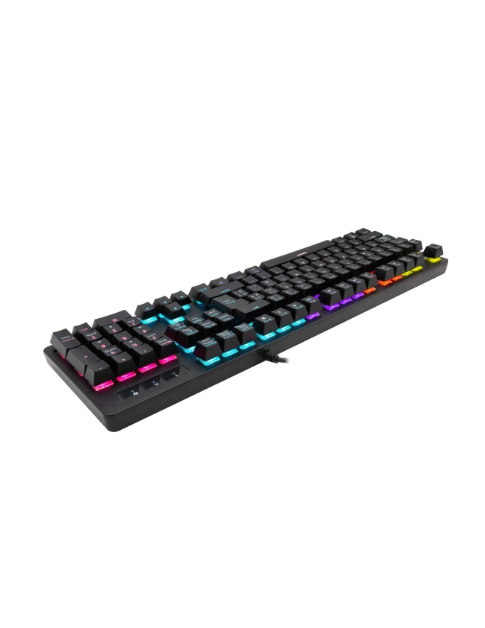 Teclado Gamer Mecanico Monster Strategy Rgb - Color del teclado Negro