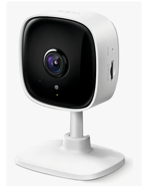 Cámara WI-FI Home Security con memoria MicroSD 128GB Two-Way Audio Tapo, Color Blanco