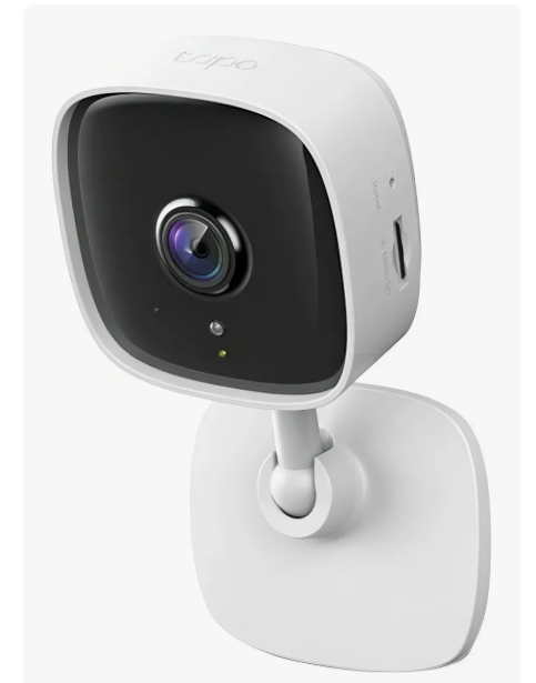 Cámara WI-FI Home Security con memoria MicroSD 128GB Two-Way Audio Tapo, Color Blanco