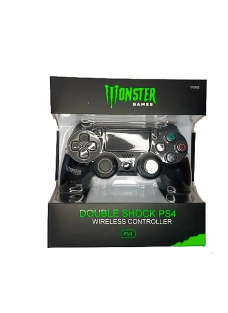 Control joystick inalámbrico Monster Games Double shock compatible con PS4 negro