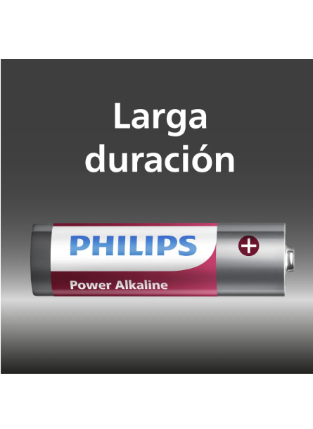 Pilas Alcalinas Aa Philips Lr6p4b Cilíndricas Blister 4 Uds