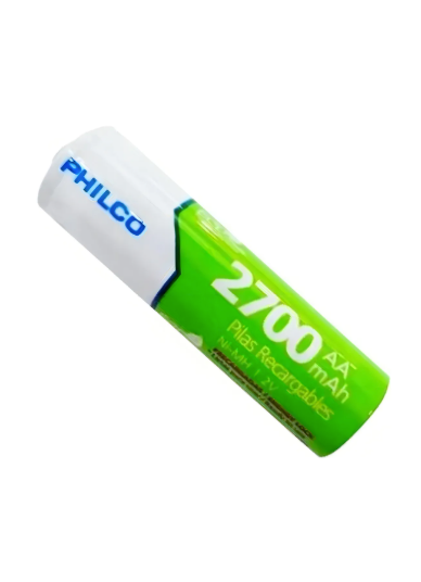 Pilas Recargables Philco Aa 2700 Mah Pack 5 Baterias, 1,2v