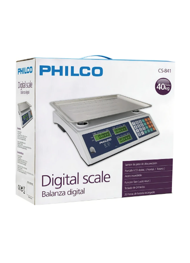 Balanza Digital 40 Kg Philco Sc841 Color Blanco