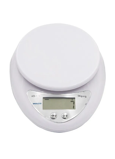 Balanza Digital Cocina 5kg Philco Ks-428 Capacidad máxima 5 kg Color Blanco