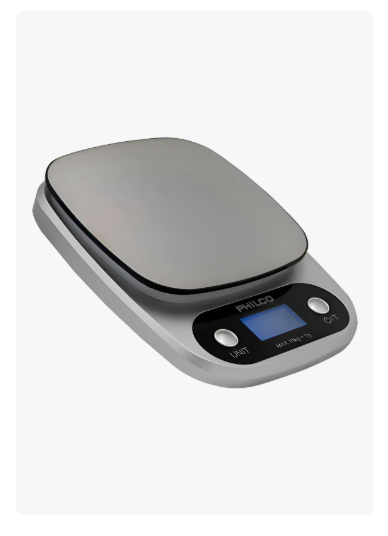 Balanza Pesa Digital Philco Ks491 10kg Cocina Color Plateado