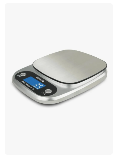 Balanza Pesa Digital Philco Ks491 10kg Cocina Color Plateado