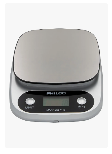 Balanza Pesa Digital Philco Ks491 10kg Cocina Color Plateado
