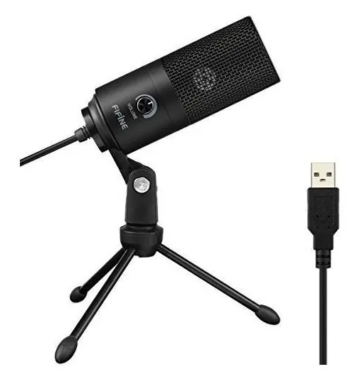 Micrófono Fifine K669B Condensador Cardioide color negro