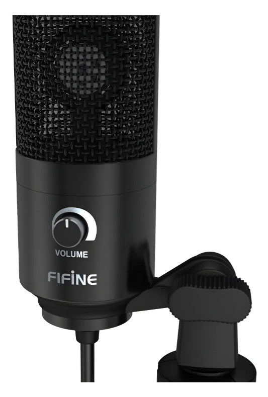 Micrófono Fifine K669B Condensador Cardioide color negro