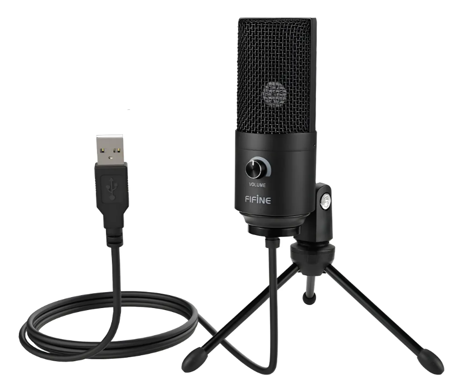 Micrófono Fifine K669B Condensador Cardioide color negro