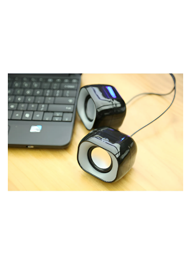 Parlante Multimedia Hp Para Pc Notebook Usb3.5mm Color Negro