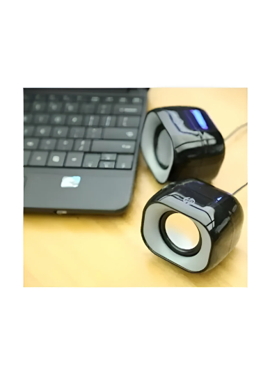 Parlante Multimedia Hp Para Pc Notebook Usb3.5mm Color Negro