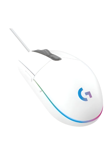 Mouse Gamer Logitech G203 New Rgb Lightsync White