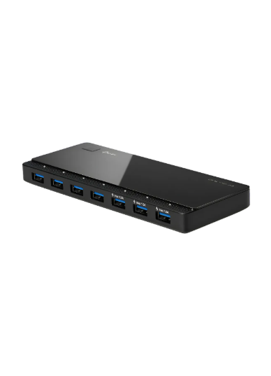 Adaptador de hub USB 3.0 negro TP-Link Uh700 de 7 puertos