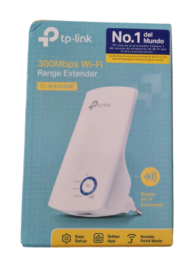 Repetidor de señal inalámbrico TP-Link Ti-WA850re, 300 Mbps, Wi-Fi, color blanco