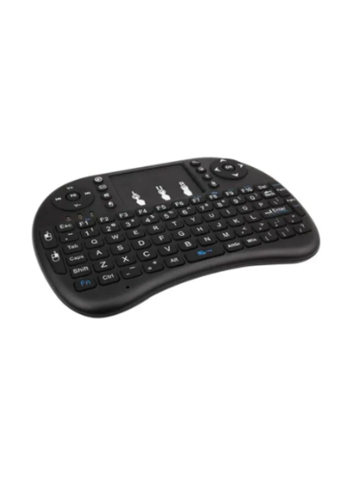 Mini Teclado Smart Tv Inalámbrico Con Mouse Touchpad Philco Teclado Negro Idioma Español Latinoamérica